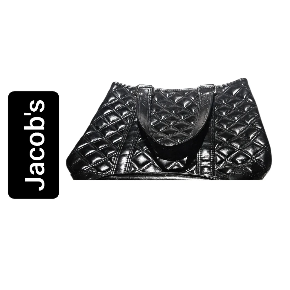 Jacob's ~ Black PU Tote Bag
